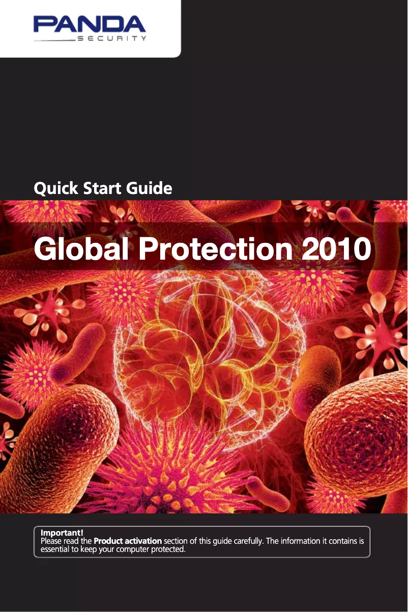 Page 1 de la notice Manuel utilisateur Panda Global Protection 2010