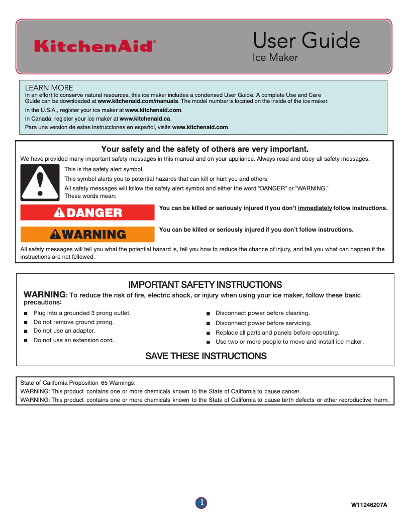 Image de la première page du manuel de l'appareil KUID508HBL