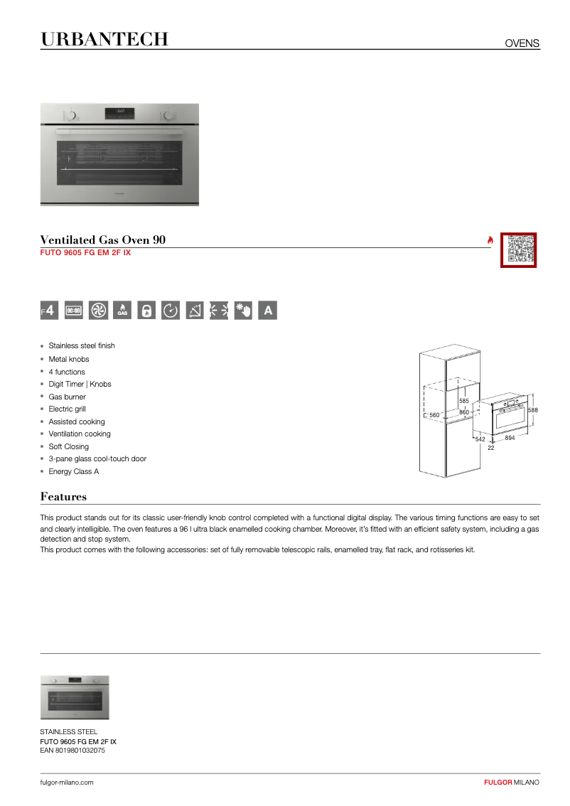 First page image of the manual for FUTO 9605 FG EM 2F IX