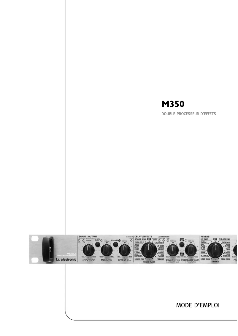 First page image of the manual for M350