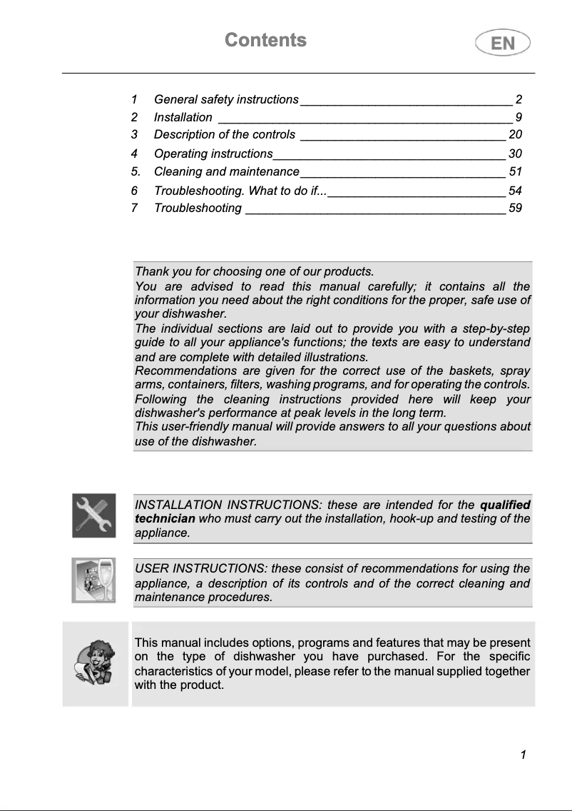 First page image of the manual for LVS292DN