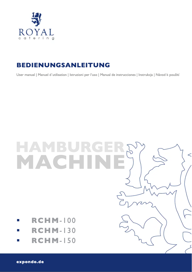 Image de la première page du manuel de l'appareil RCHM-150