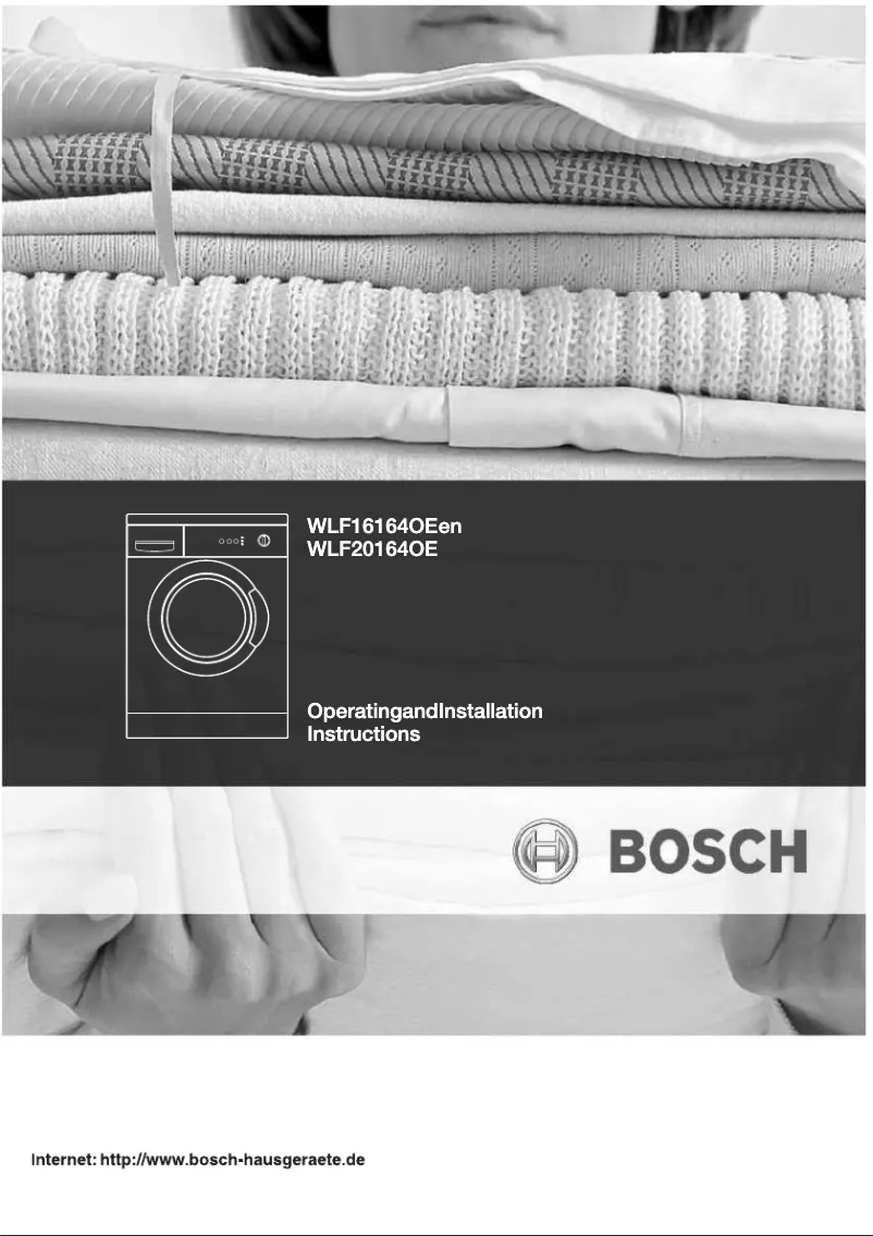Page 1 of the manual User Manual Bosch WLF 20164
