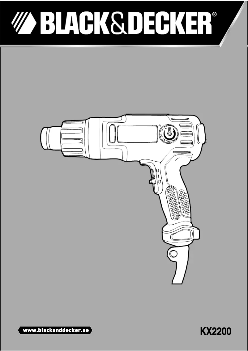 Page 1 of the manual User Manual Black & Decker KX2200-B5