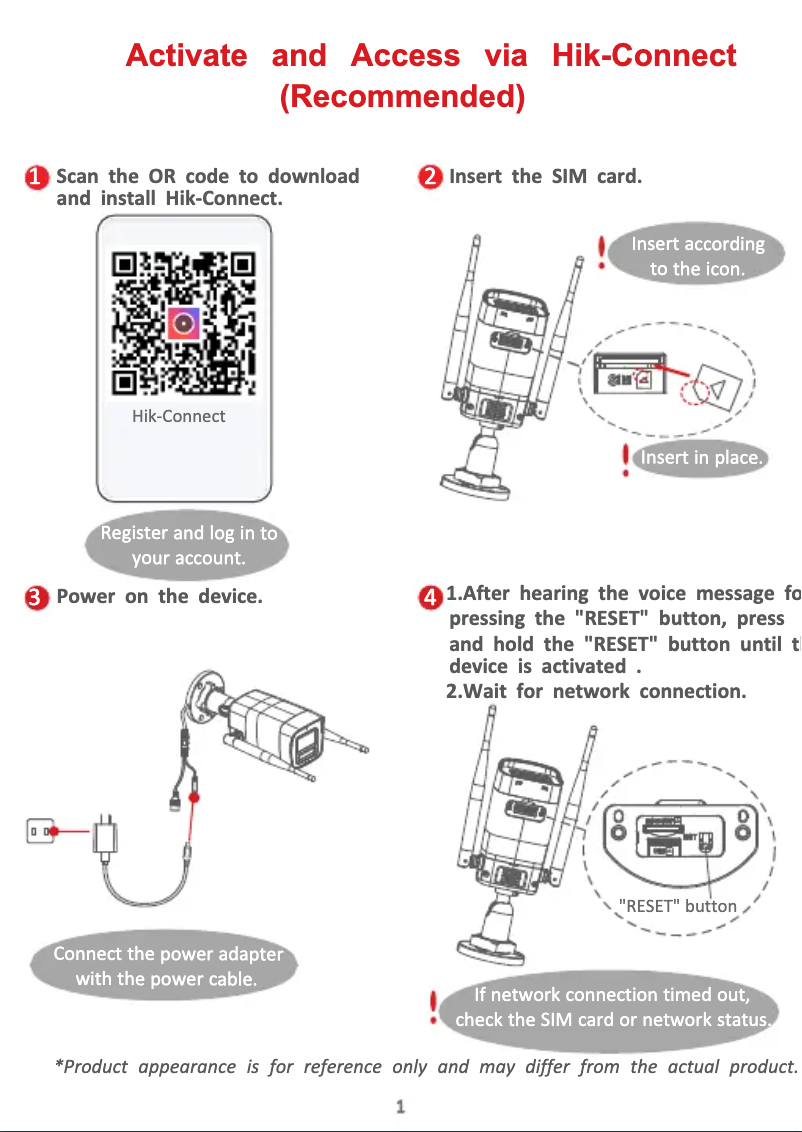 First page image of the manual for DS-2CD1023G2-LIDUF