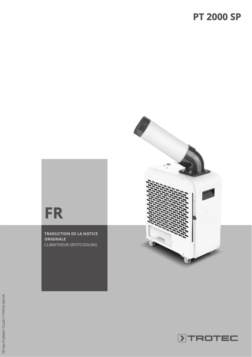 Page 1 of the manual User Manual Trotec PT 2000 SP