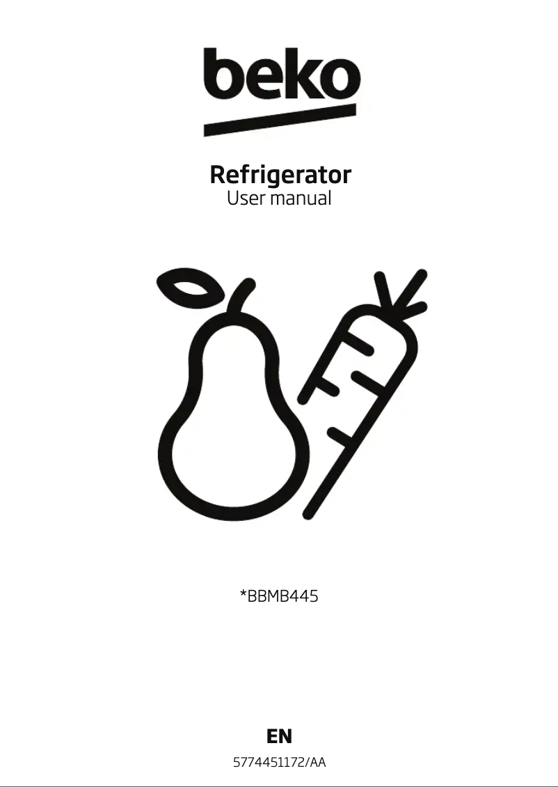 Page 1 of the manual User Manual Beko BBMB445PX