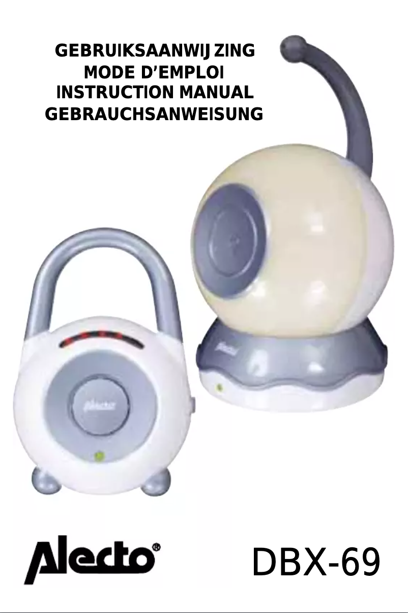 Page 1 of the manual User Manual Alecto DBX-69