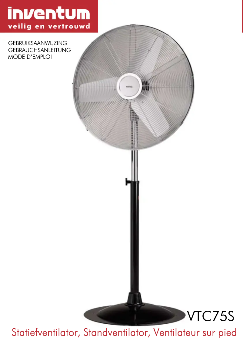 First page image of the manual for VTC75S