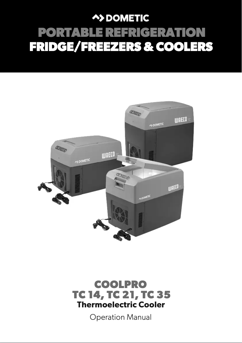 Page 1 of the manual User Manual Dometic CoolPro TC 14