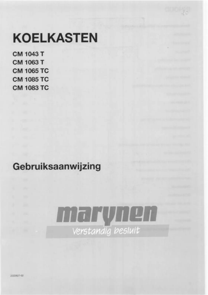 First page image of the manual for CM 1065 TC