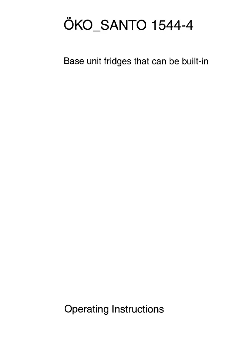 Page 1 of the manual User Manual AEG Santo 1544-4 iU