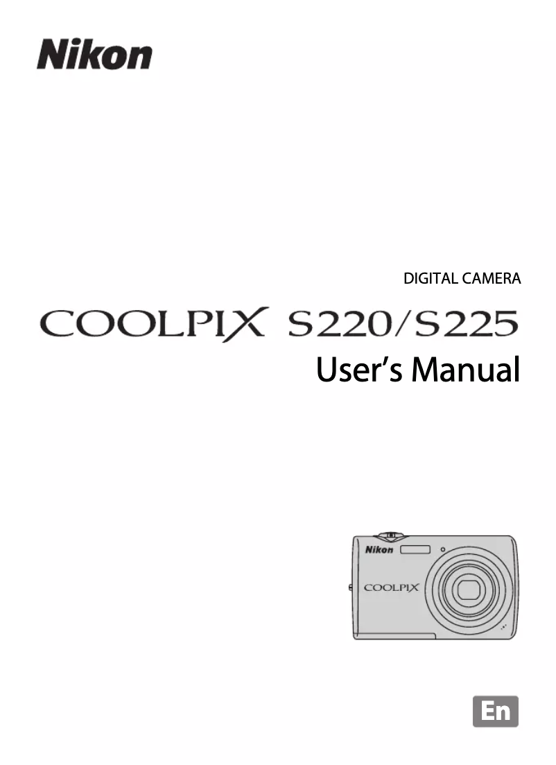Page 1 of the manual User Manual Nikon Coolpix S220