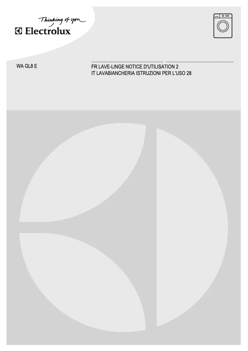 First page image of the manual for WAGL8E201