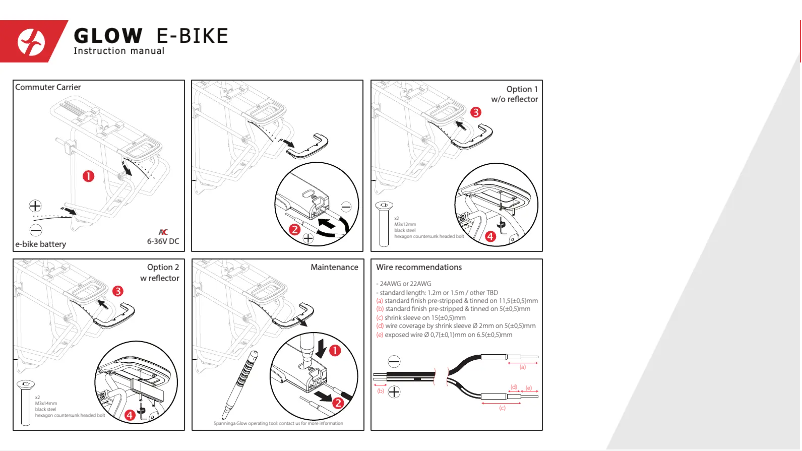 Page 1 of the manual User Manual Spanninga GLOW