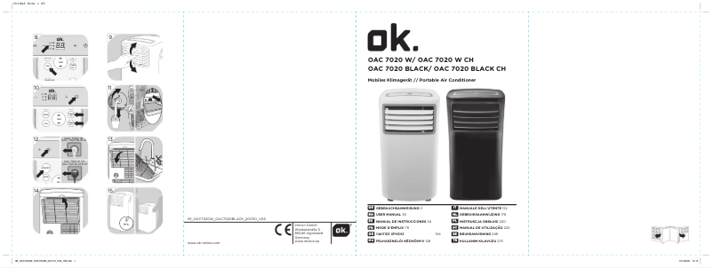First page image of the manual for OAC 7020 W CH