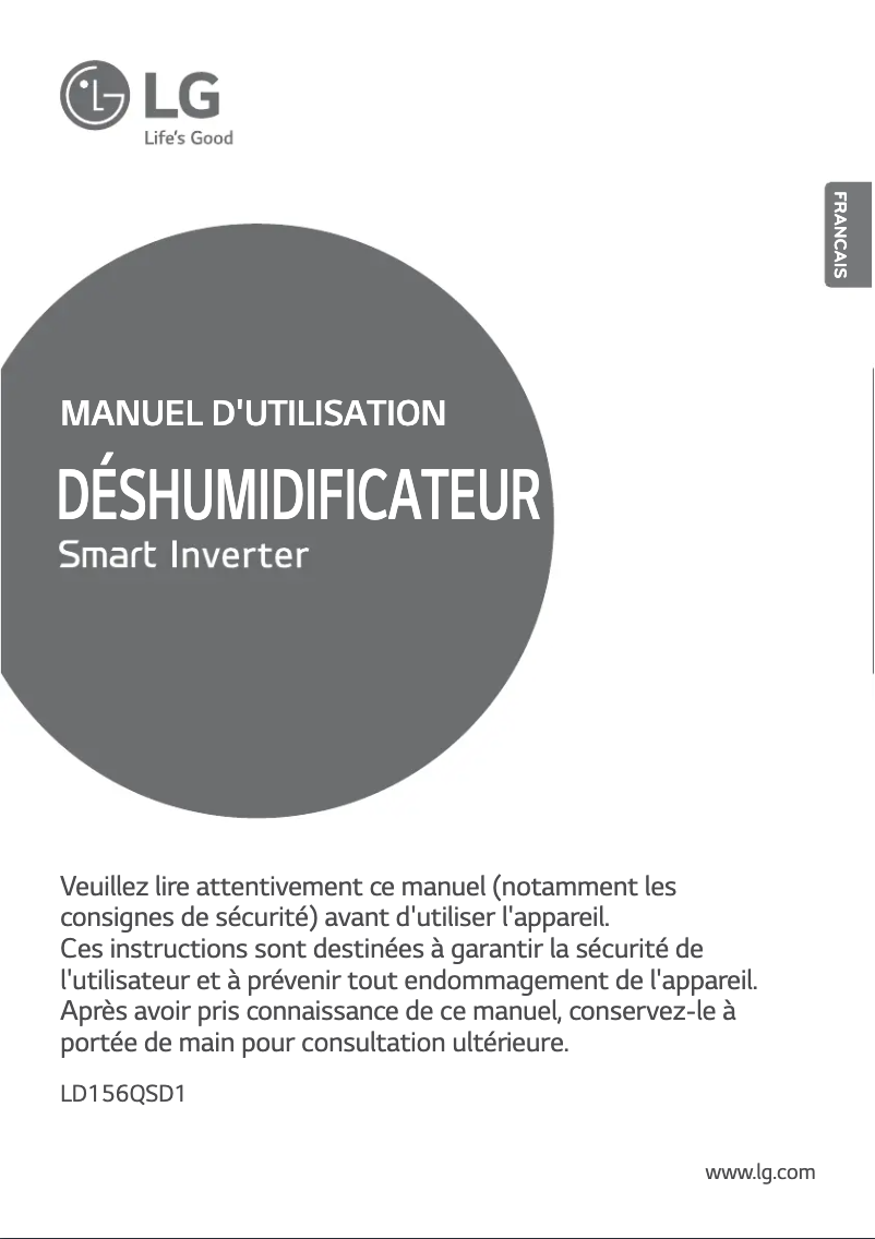 First page image of the manual for LD156QSD1