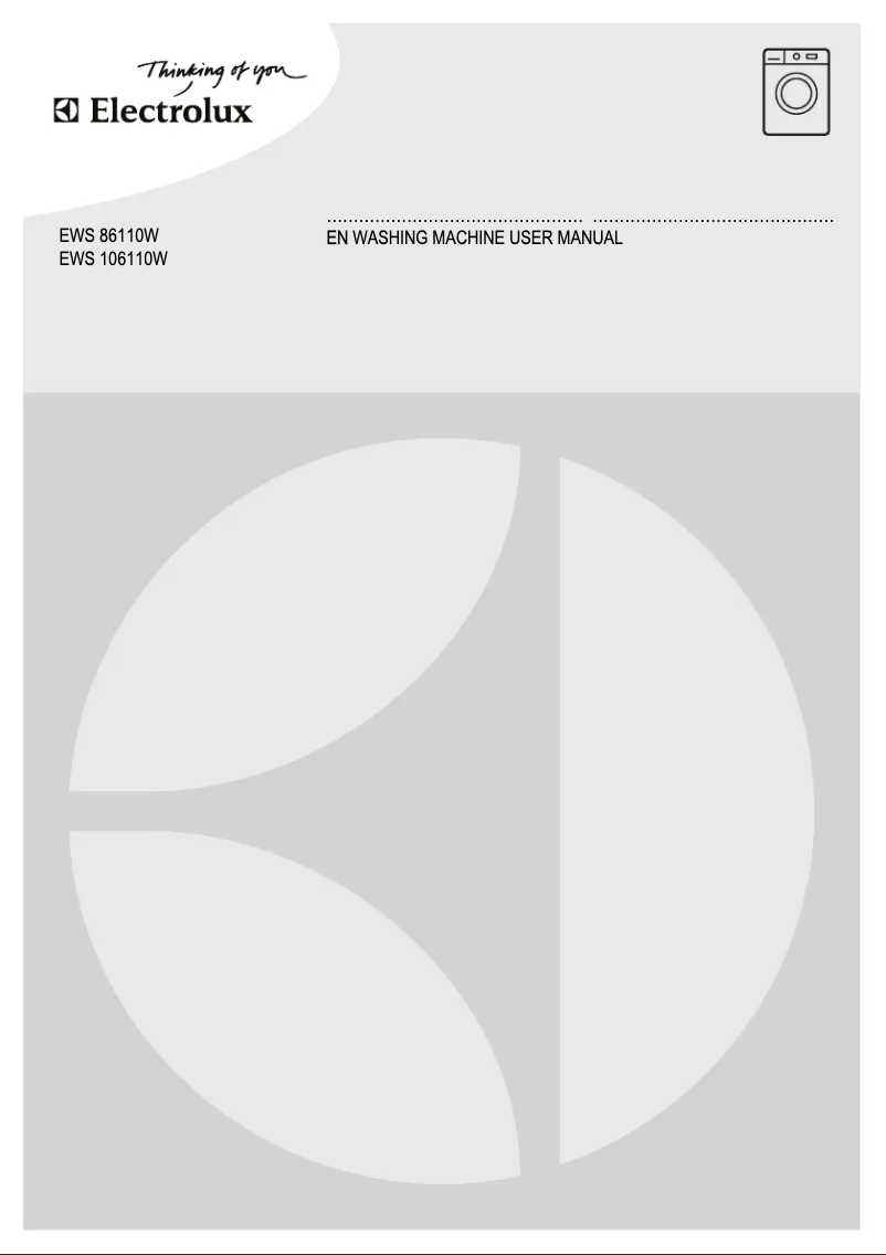 Page 1 of the manual User Manual Electrolux EWS 106110 W