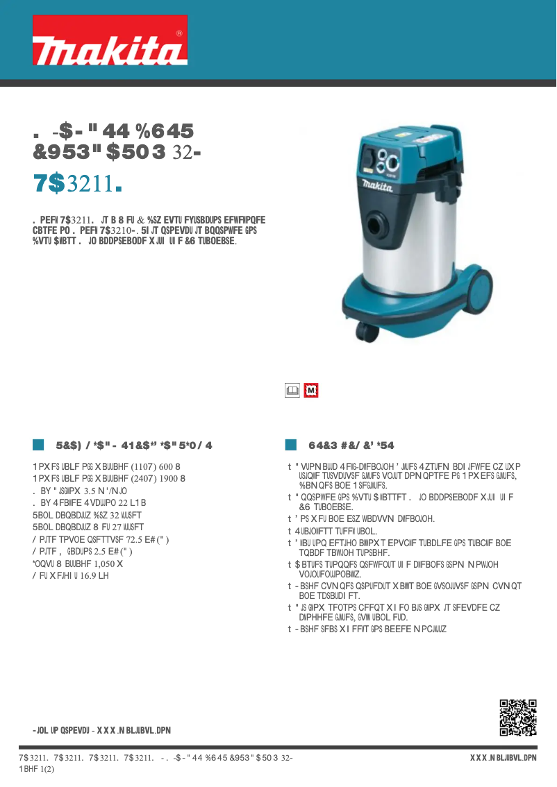 First page image of the manual for VC3211M