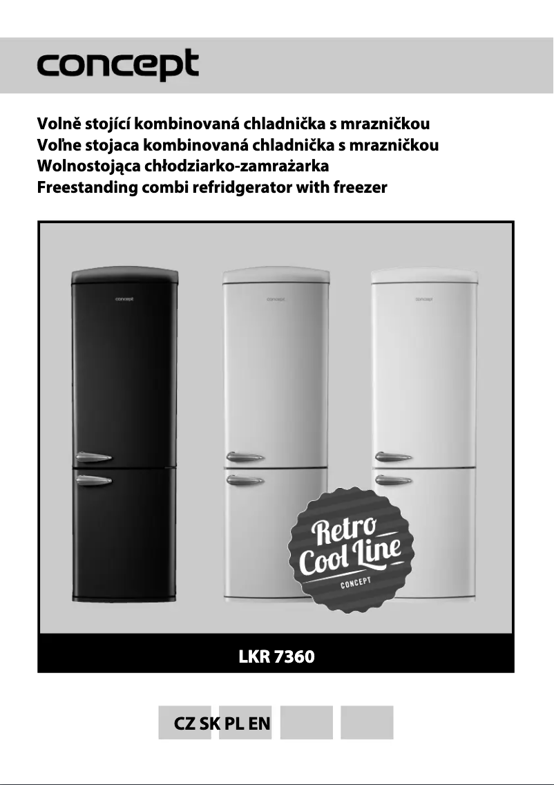 First page image of the manual for LKR7360CR