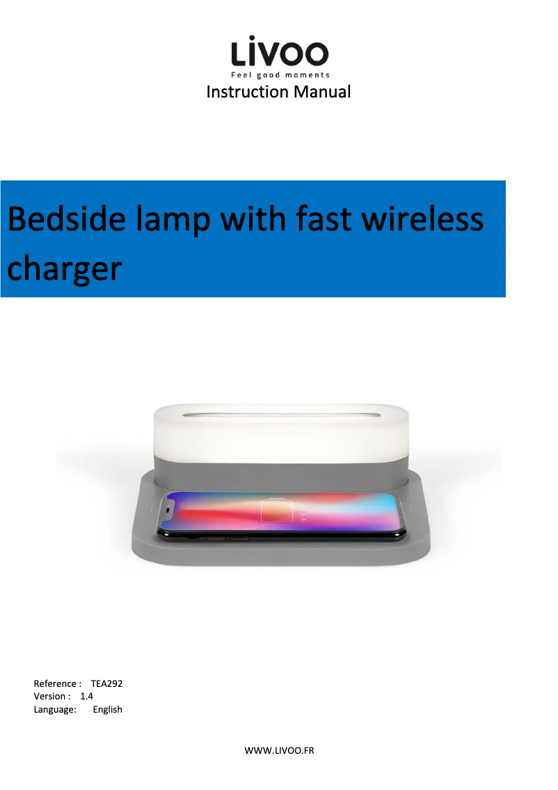 First page image of the manual for TEA292G