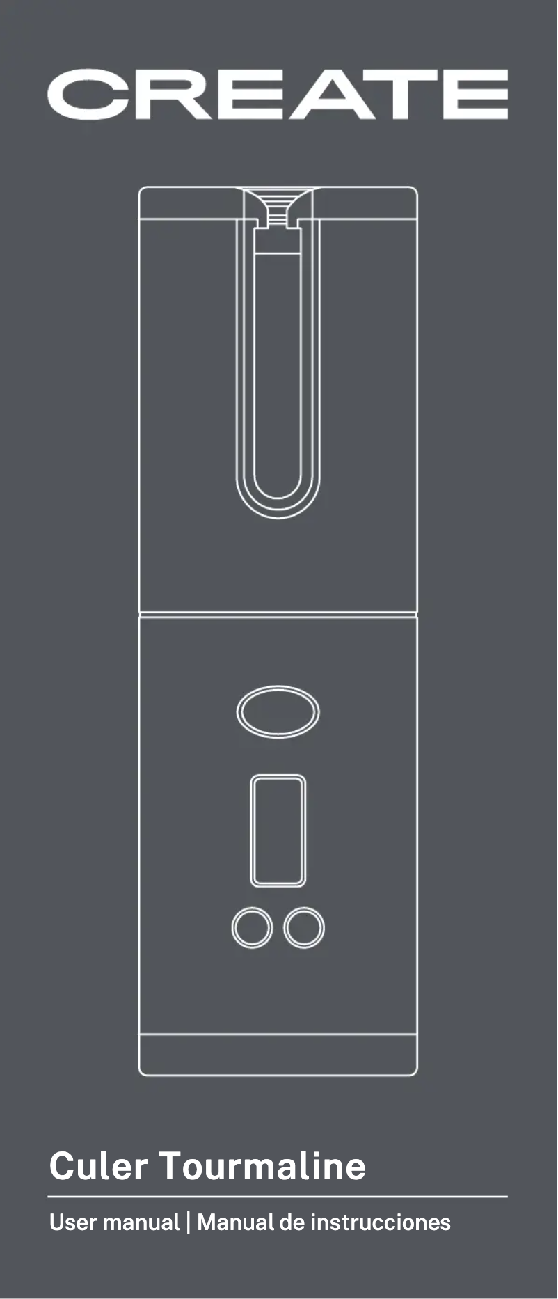 First page image of the manual for Culer Tourmaline