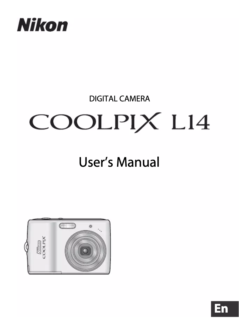 Page 1 of the manual User Manual Nikon Coolpix L14