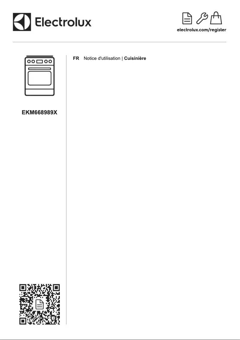 First page image of the manual for EKM668989X