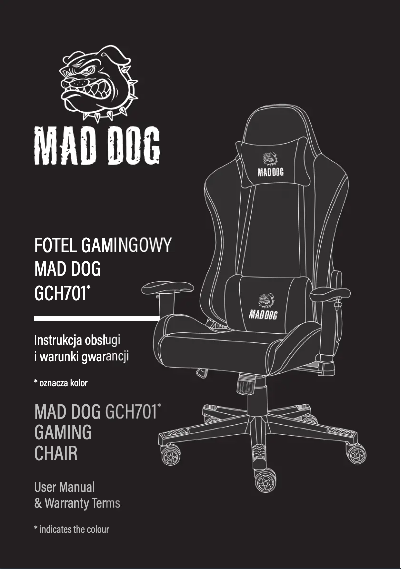 Page 1 of the manual User Manual Mad Dog GCH701