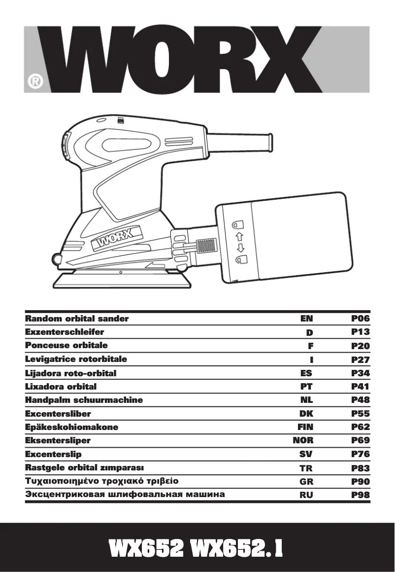 First page image of the manual for WX652.1