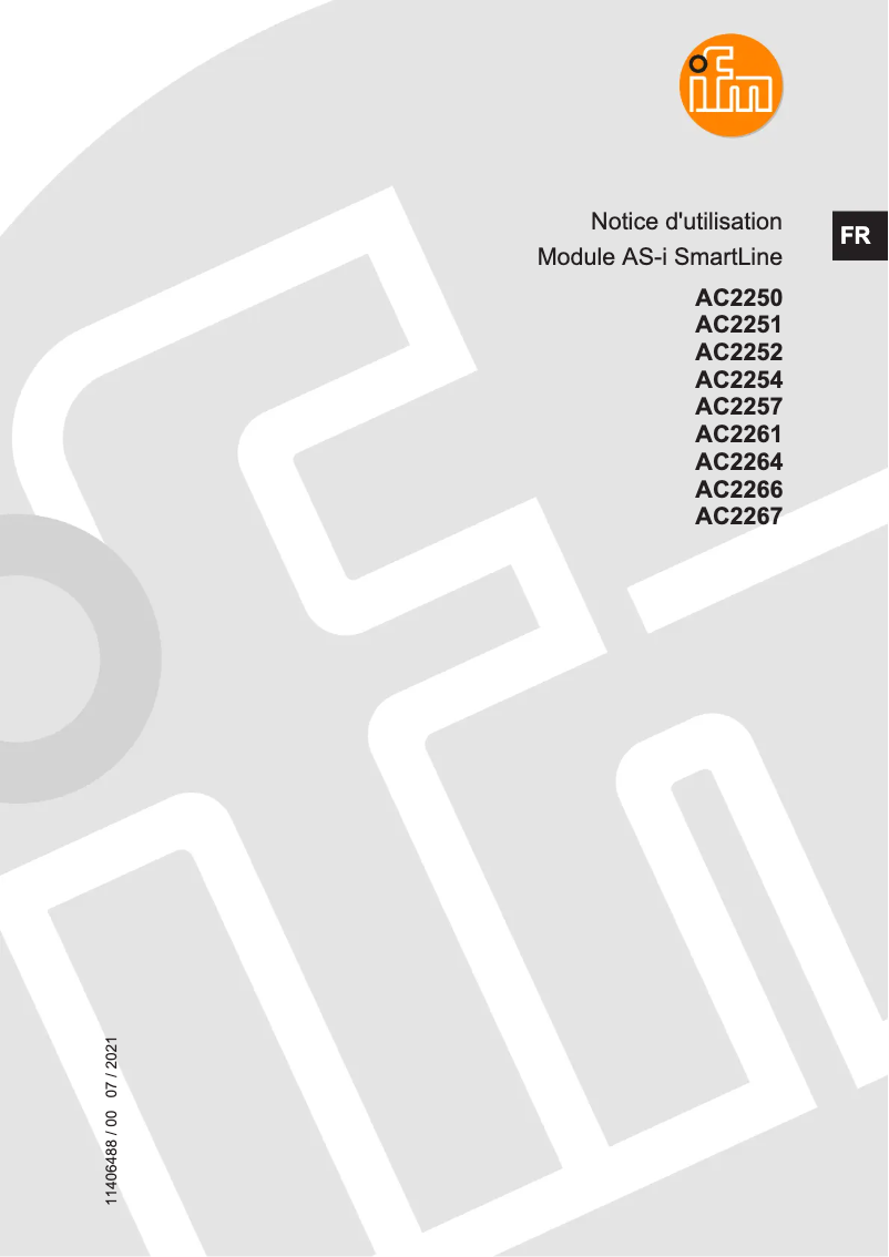 Page 1 of the manual User Manual IFM AC2264