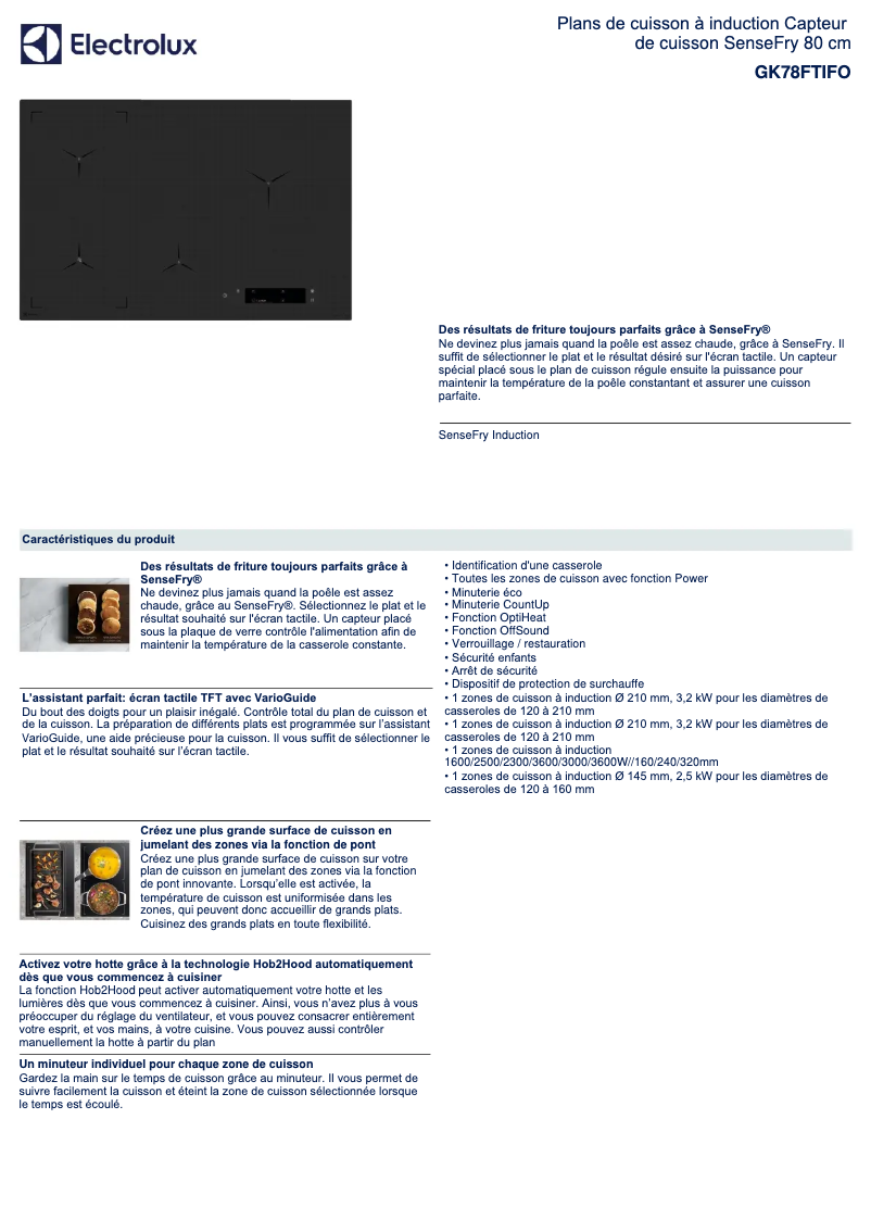 First page image of the manual for GK78FTIFO