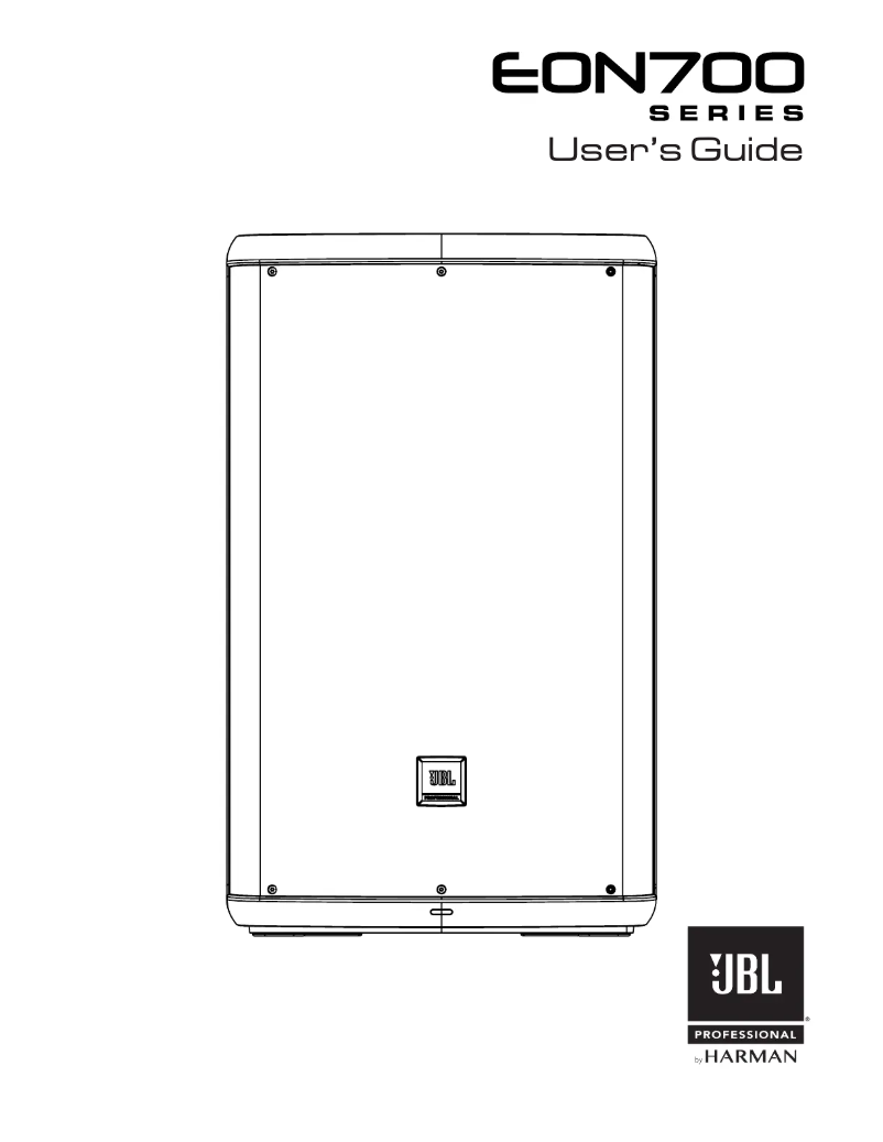 Page 1 of the manual User Manual JBL EON718S