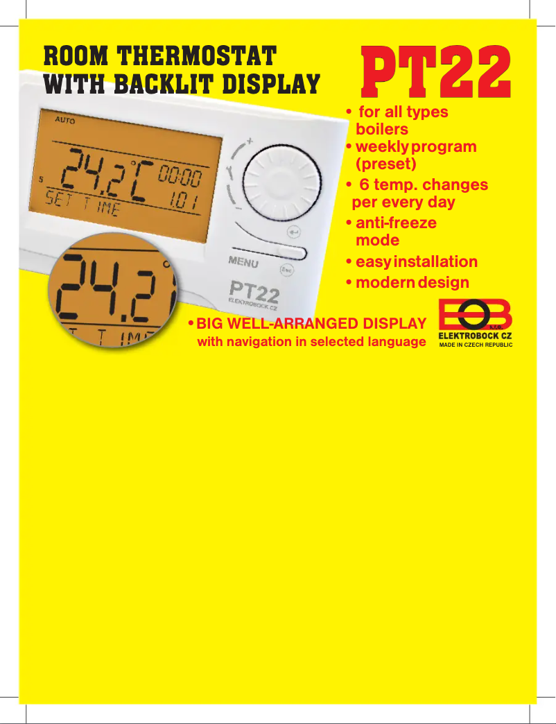 Page 1 of the manual User Manual Elektrobock PT22
