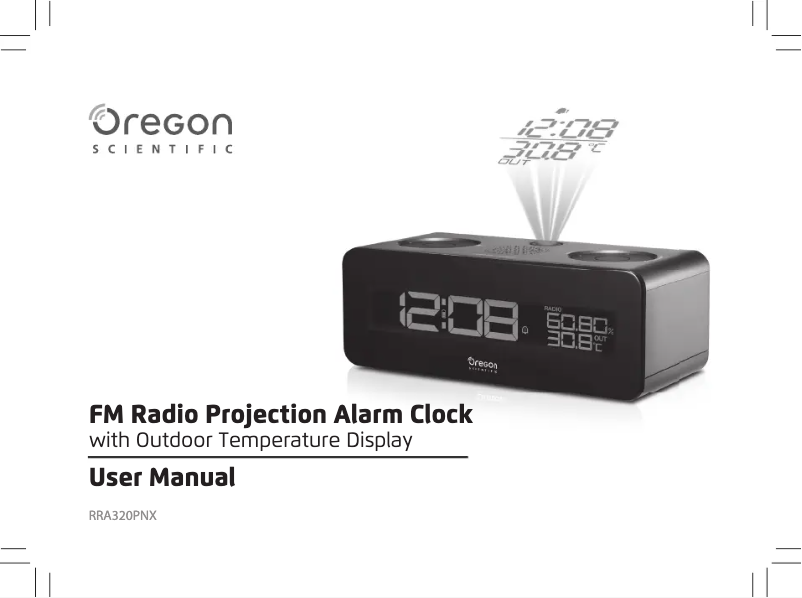 Page 1 of the manual User Manual Oregon Scientific RRA320P