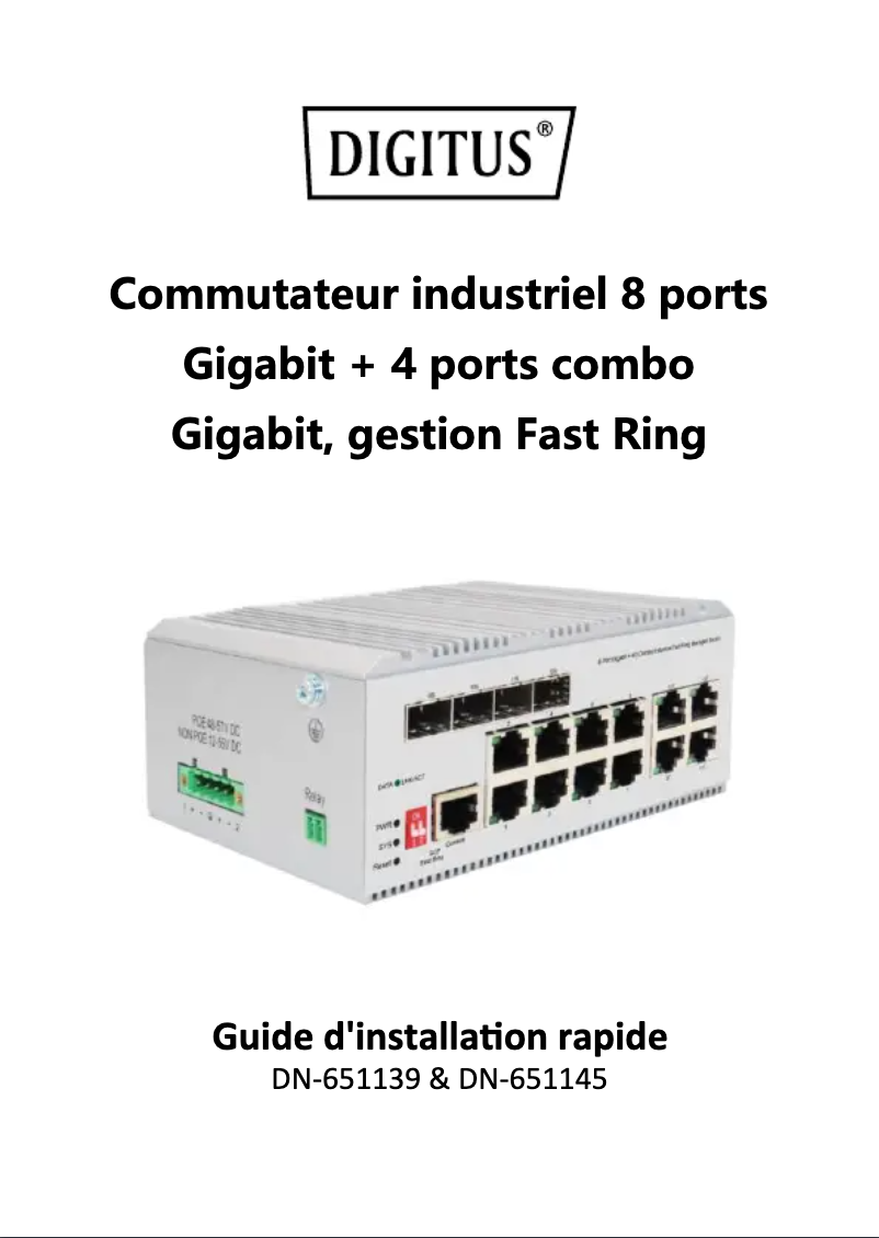 Page 1 of the manual User Manual Digitus DN-651139