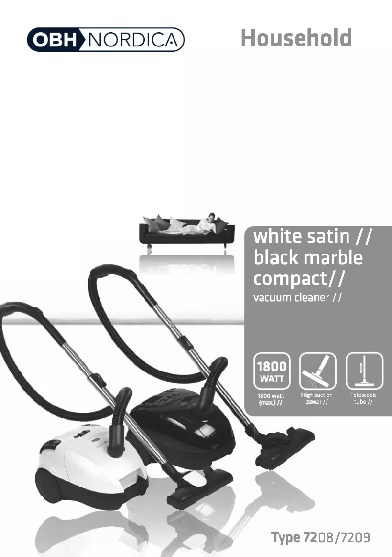 Page 1 of the manual User Manual OBH Nordica Compact 7209