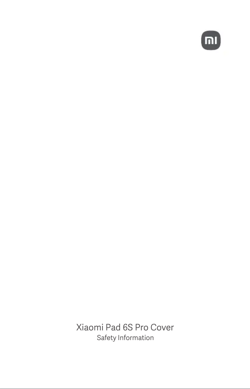 First page image of the manual for Pad 6S Pro Cover