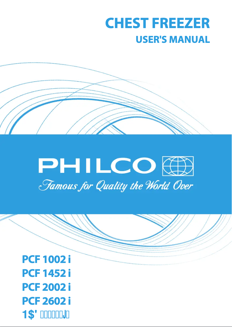 Page 1 of the manual User Manual Philco PCF 2002 i