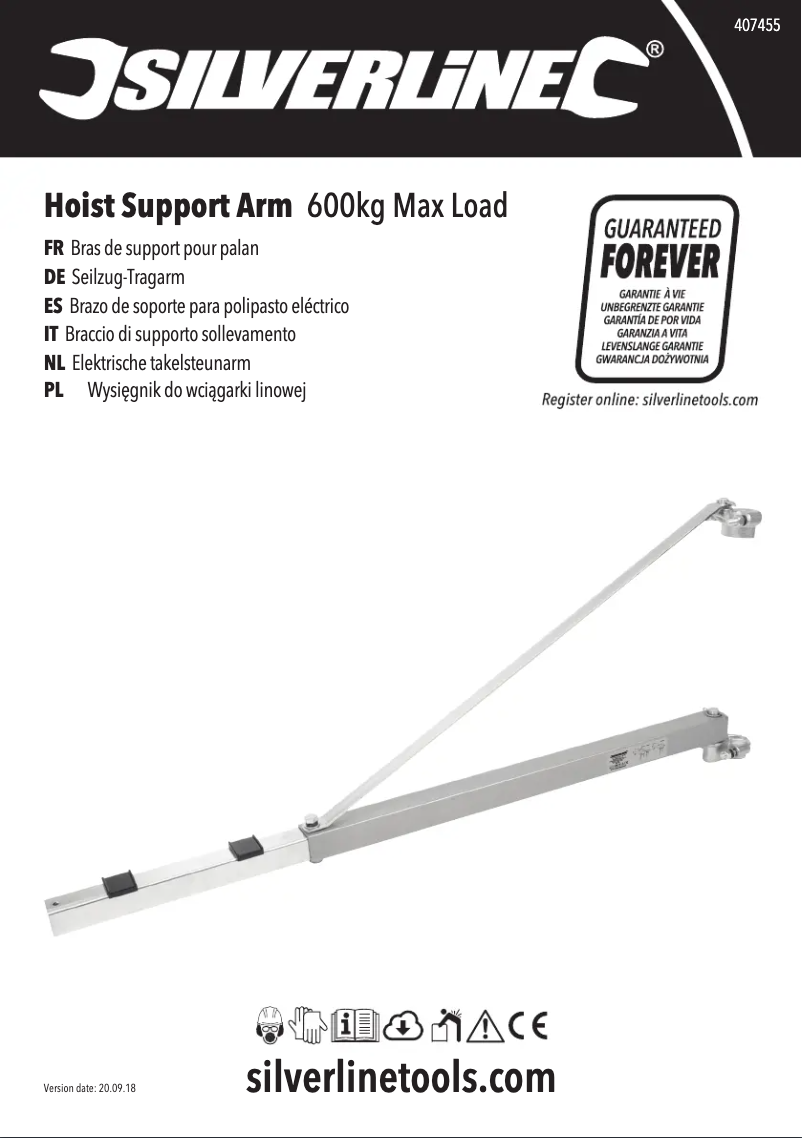 Page 1 of the manual User Manual Silverline 407455