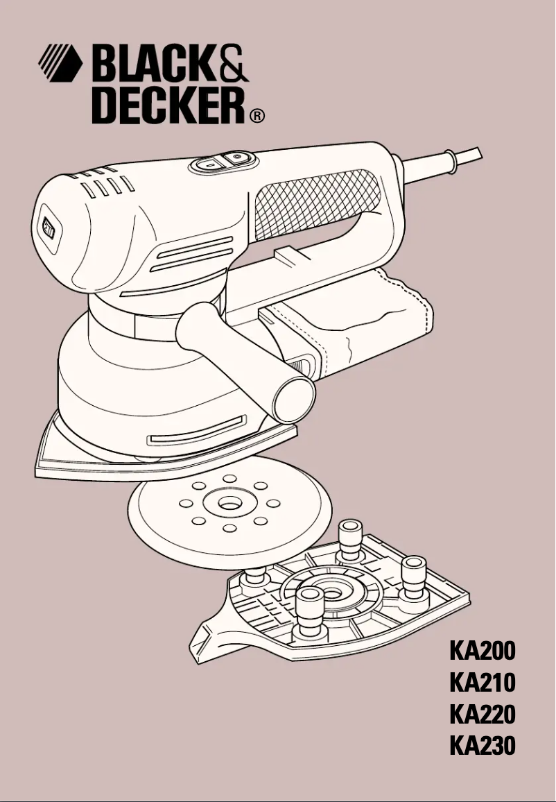 Page 1 of the manual User Manual Black & Decker KA220E