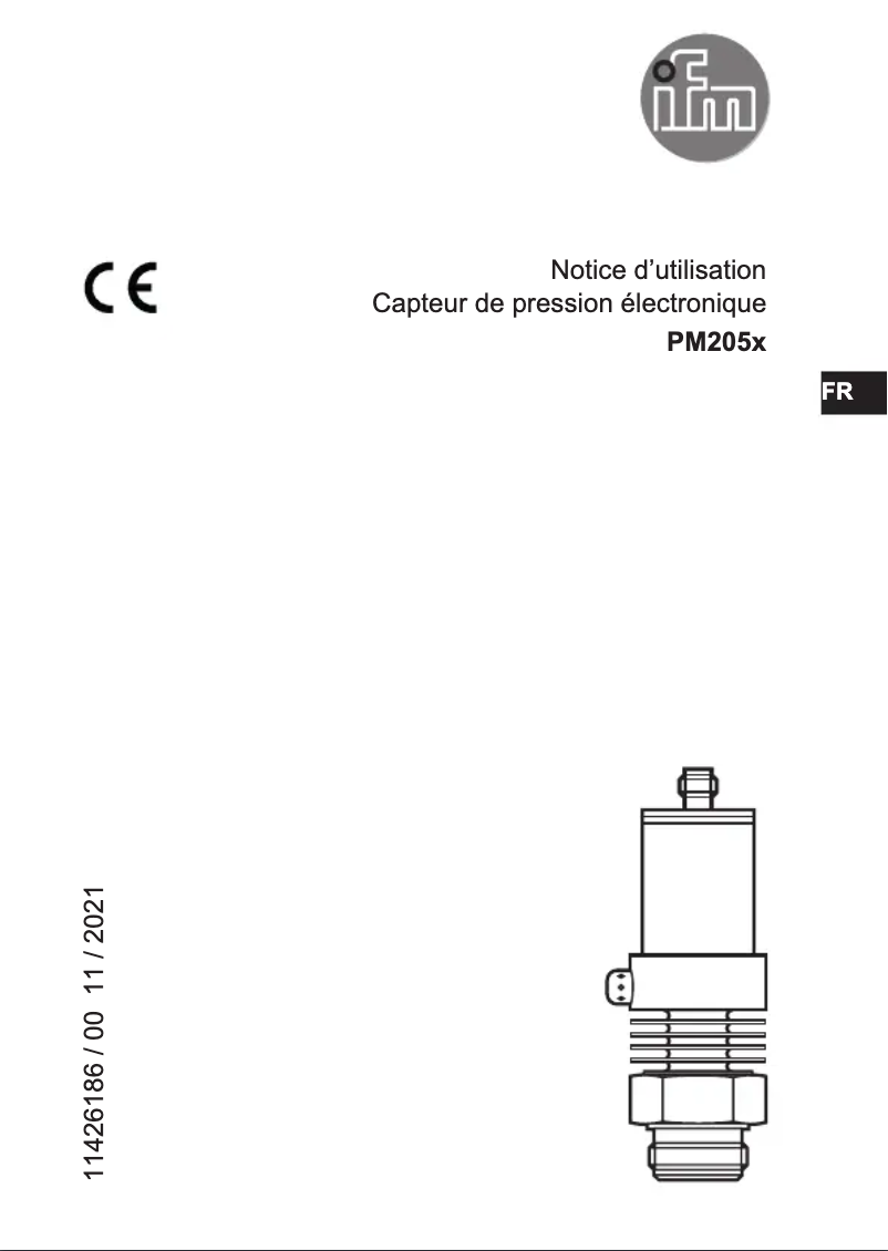 Page 1 of the manual User Manual IFM PM2058