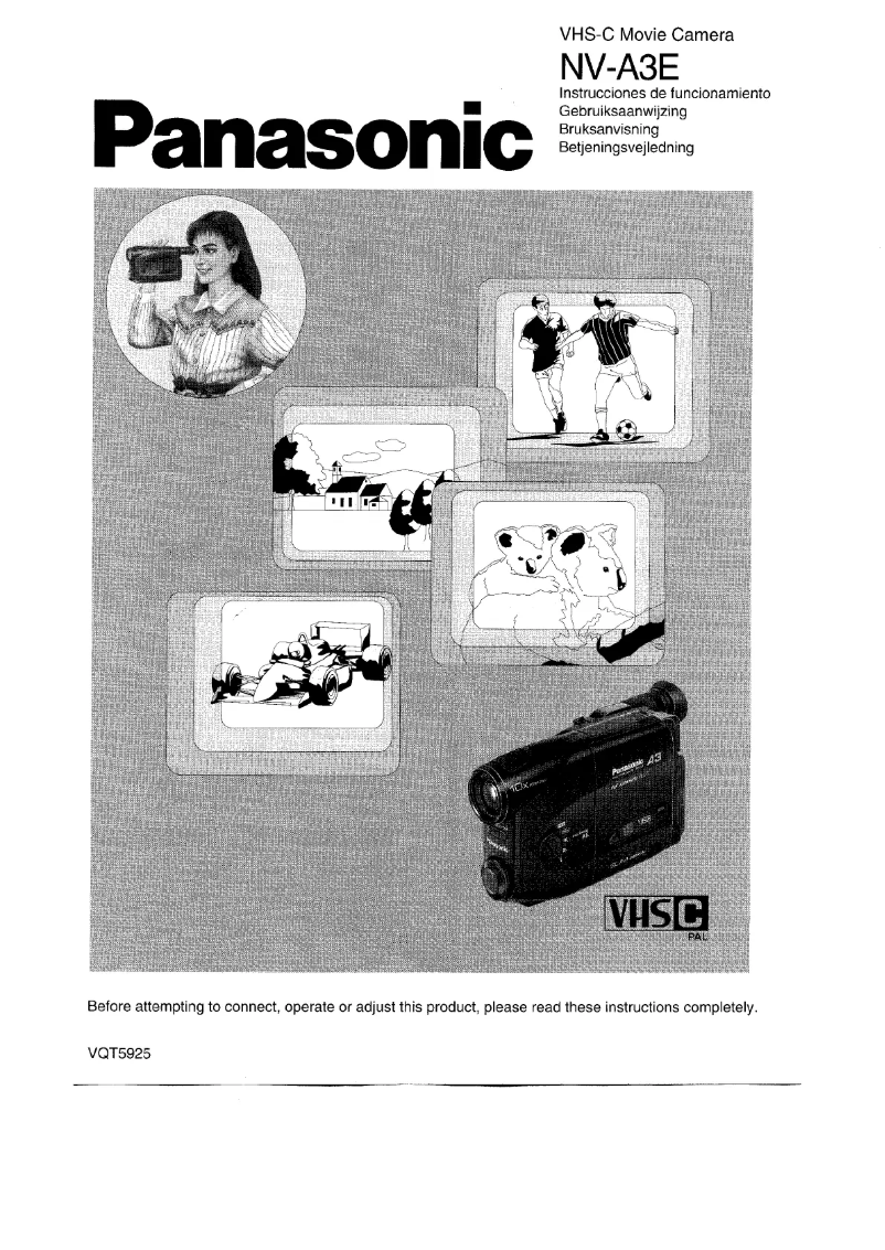First page image of the manual for NV-A3E