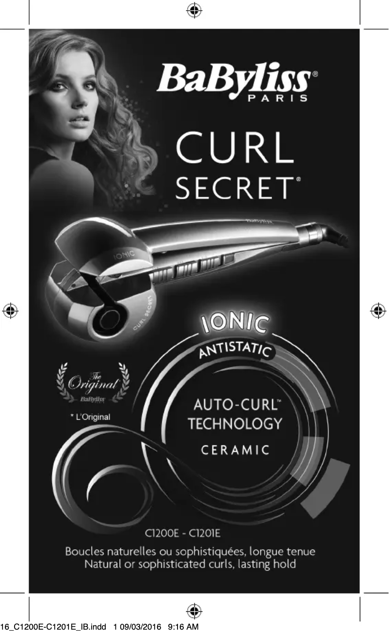 Page 1 of the manual User Manual BaByliss C1200E