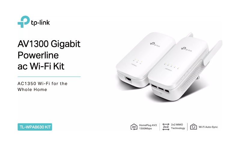 Page 1 of the manual Technical Sheet TP-Link TL-WPA8630