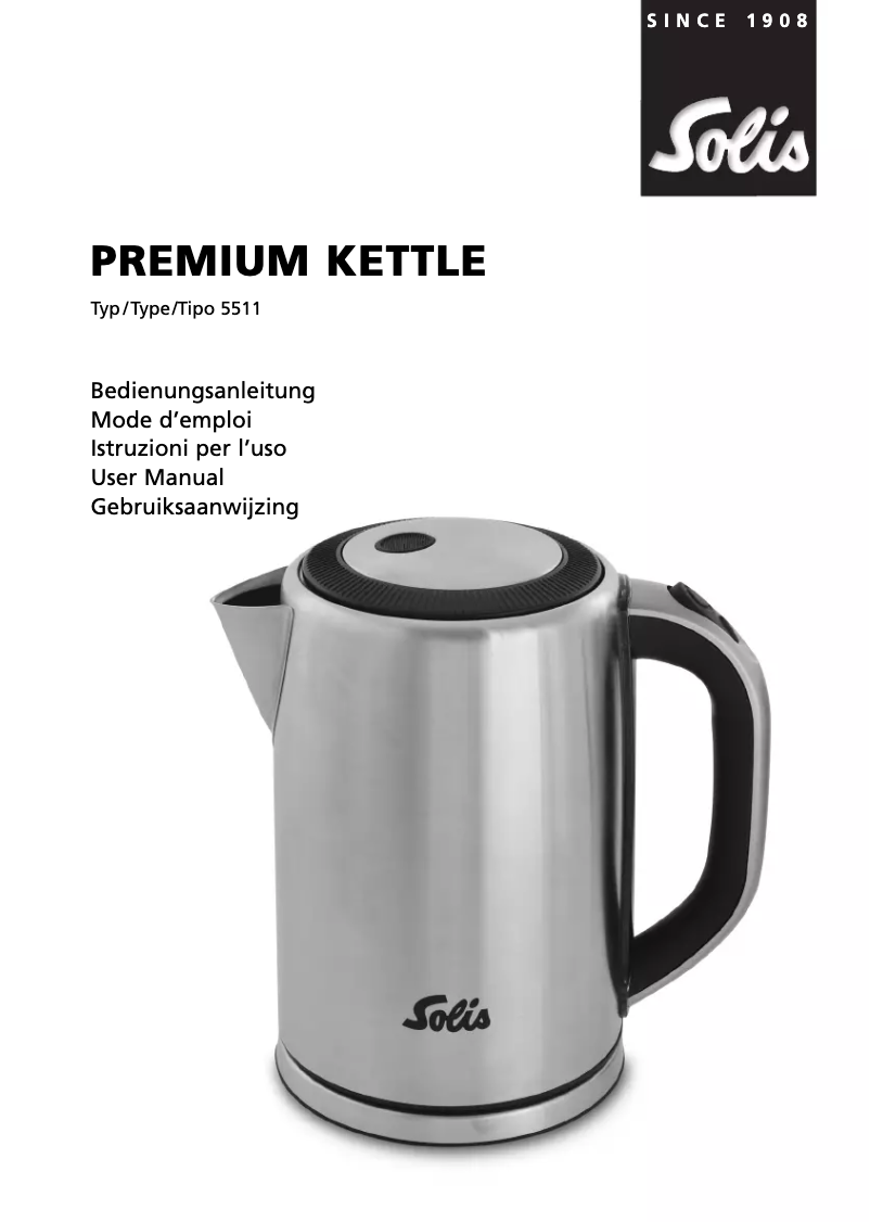 First page image of the manual for Premium 5511