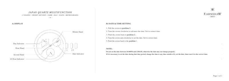 First page image of the manual for Cornwall ES-8060-04