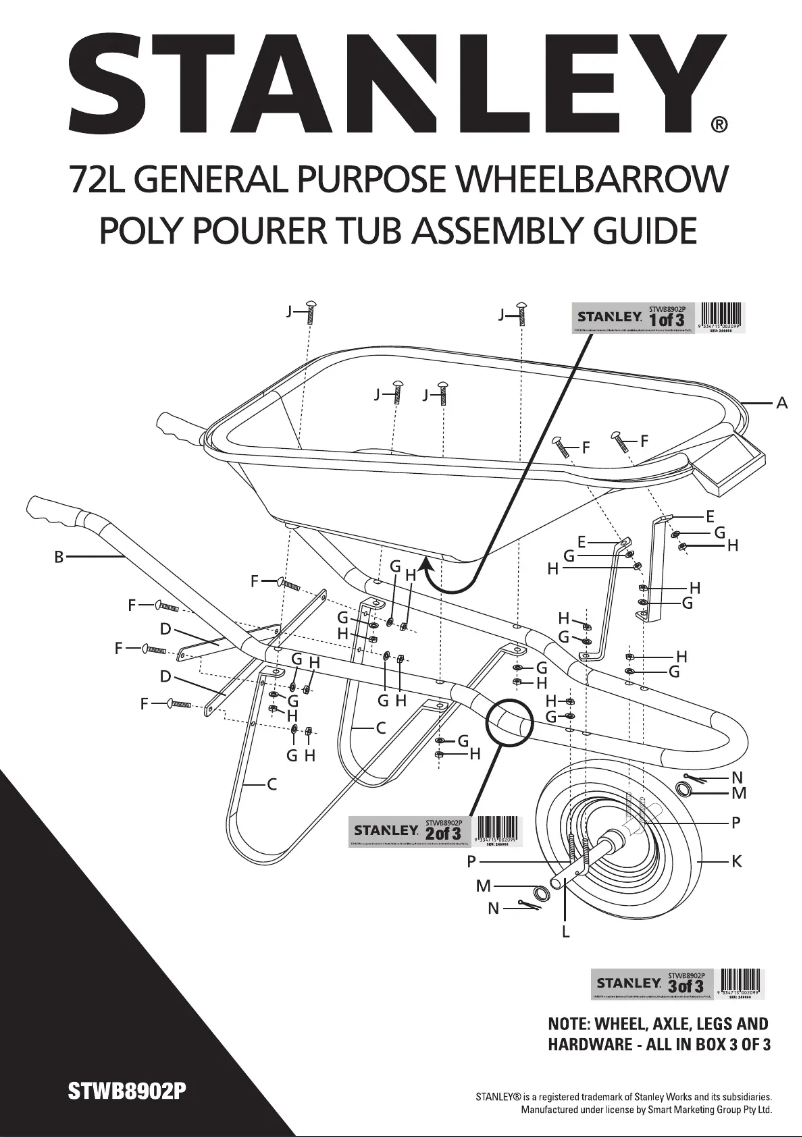Page 1 of the manual User Manual Stanley STWB8902P