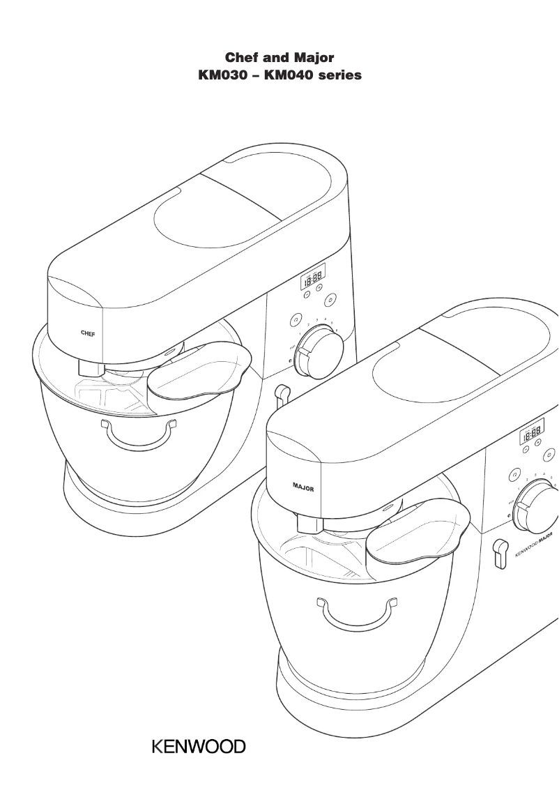 First page image of the manual for KMT040