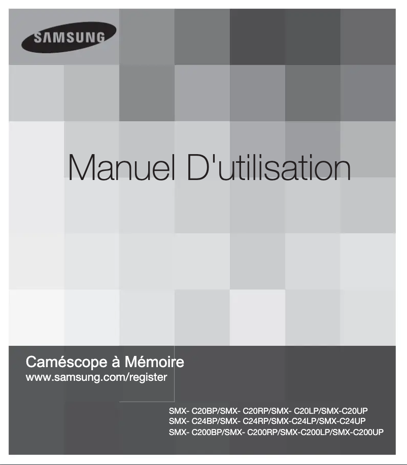 Page 1 of the manual User Manual Samsung SMX-C20UP